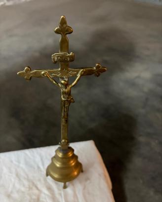 Croce fisso ottone