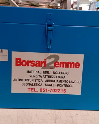 Baule metallico cm 75x35x35