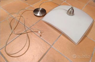 Lampadario ondulato quadrato 40cm