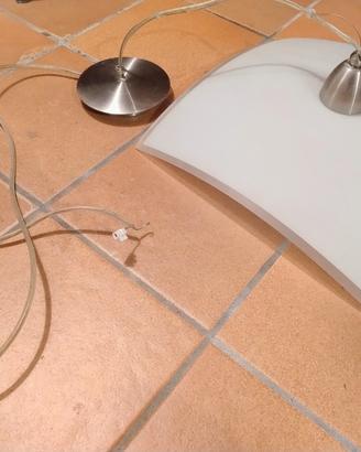 Lampadario ondulato quadrato 40cm