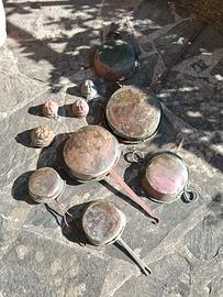 padelle e stampi in rame 