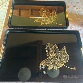 Vassoi neri nr 2 pz vintage