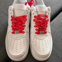 Nike Air Force 1 Low Supreme Bianche, Taglia 42