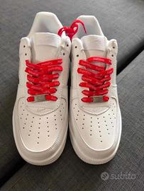 Nike Air Force 1 Low Supreme Bianche, Taglia 42