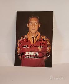 foto autografata Francesco Totti