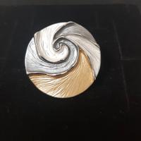 Anello regolabile smaltato luna