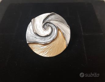 Anello regolabile smaltato luna