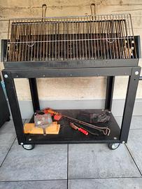 BARBECUE A LEGNA E CARBONE