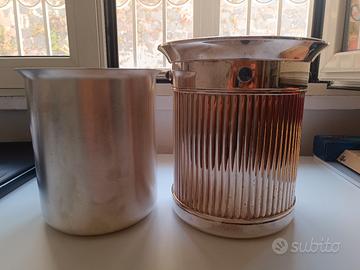 Secchiello Champagne Cartier Argentato con Vaschet