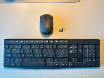 Tastiera e mouse wireless Logitech