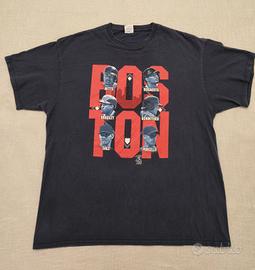 T-shirt Boston Red Sox taglia XL blu scuro cotone 