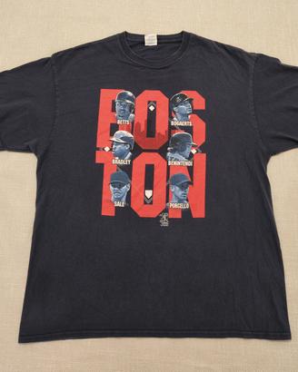 T-shirt Boston Red Sox taglia XL blu scuro cotone 