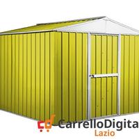Box porta attrezzi lamiera 276x260 7,2 mq giallo