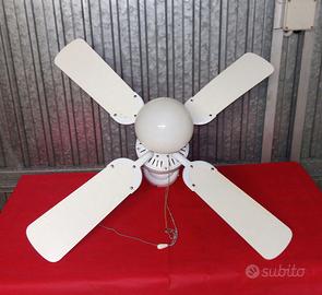 VENTILATORE DA SOFFITTO CON 4 PALE E LUCE