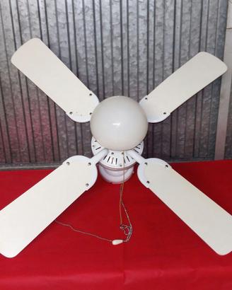 VENTILATORE DA SOFFITTO CON 4 PALE E LUCE