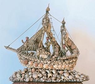 Galeone in conchiglie 