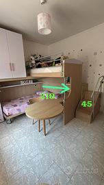 Cameretta bambine letto a cstello