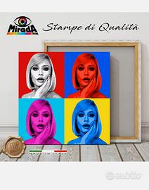 STAMPA TELA Icona Carrà