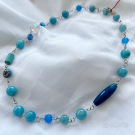 Collana di agata Botswana