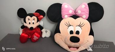 peluche e cuscino mouse Minnie Disney