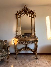 Consolle con specchiera antica