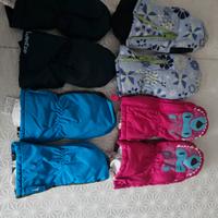 Guanti sci Bambino Bambina 2/3/4 Anni 