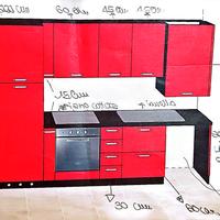 Cucina con elettrodomestici inclusi