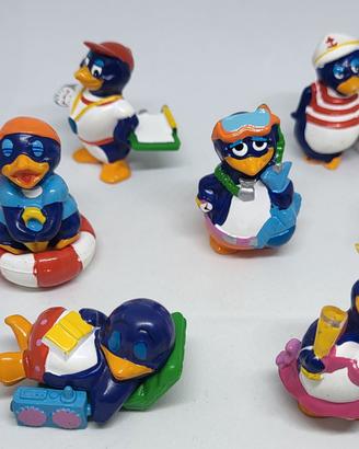 Lotto 6 Sorpresine Kinder Pingui Beach 1994