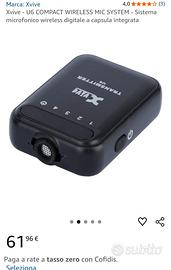 Microfono wireless Xvive U6