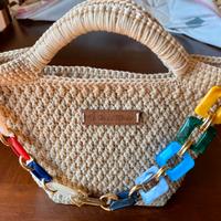 Borsa in corda a mano e spalla