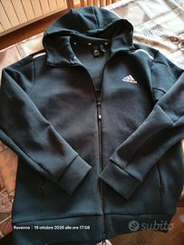 Felpa Adidas con cappuccio nera uomo M Zne