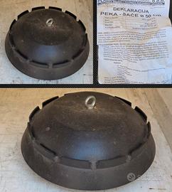 pentola peka per brace in ghisa 50cm nuova