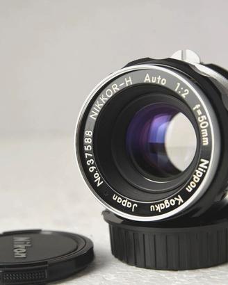 OBIETTIVO NIKON NIKKOR H 50 MM F. 2 NIPPON KOGAKU