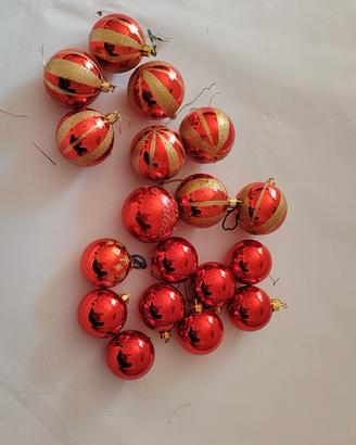 lotto palle di natale rosse