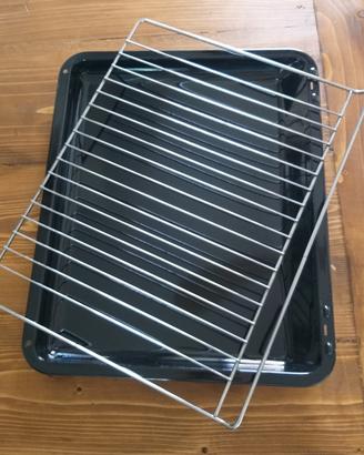 Teglia leccarda + griglia per forno