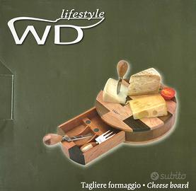 Tagliere formaggio WD lifestyle legno nuovo cn sca