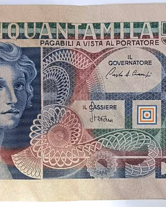 Banconota 50000 Lire Volto di Donna - 1977/1986