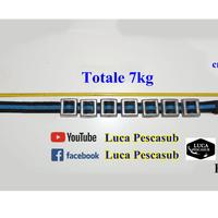 Cintura porta piombi zavorra sub + 7kg di piombi