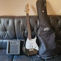 chitarra elettrica con amplificatore 