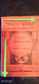 Vecchia edizione "I Promessi Sposi " 10 cm x 16 cm