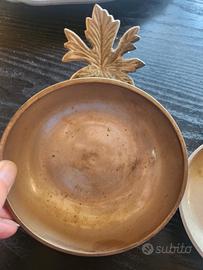 Piattini decorativi in ottone