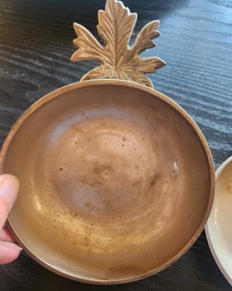 Piattini decorativi in ottone