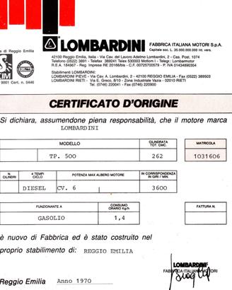 Lombardini motore