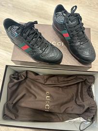 SCARPE GUCCI ORIGINALI NERE  PARI AL NUOVO