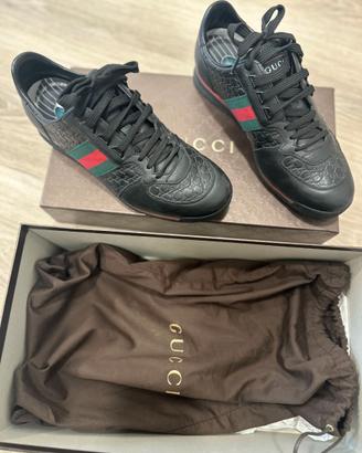 SCARPE GUCCI ORIGINALI NERE  PARI AL NUOVO