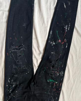 ZARA MODELLO PAINT SPLATTER DISTRESSED