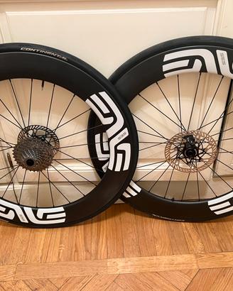 Ruote bici corsa carbonio 70mm