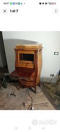 Mobile Vintage Secretaire Con Top In Marmo