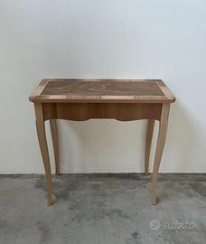 Mobile consolle tavolino ingresso in legno grezzo