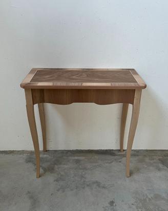 Mobile consolle tavolino ingresso in legno grezzo